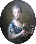 Francois-Hubert Drouais Lady Amelia Darcy, 9th Baroness Conyers Sweden oil painting artist